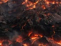 Volcanic Fury Mountains Ablaze in an Apocalyptic Inferno