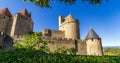 Enter in 2500 years of history at Carcassonne Royalty Free Stock Photo