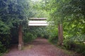 Enterance of the park in the forest