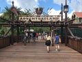 Entering Adventureland in Walt Disney World`s Magic Kingdom Royalty Free Stock Photo