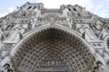 Entering Amiens Cathedral Main Portal.