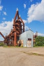 Entering the blast furnace park of Uckange