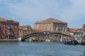 Entering the canal in Murano, the traditional glass manufactoring island of Venice, Italy