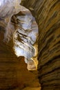 Entering the deep Lapinha cave Royalty Free Stock Photo