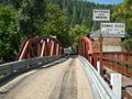 Entering Downieville, California Royalty Free Stock Photo