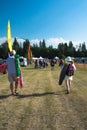 Entering the park on day one. Winnipeg Folk Festival July 2019 Royalty Free Stock Photo