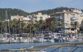 Entering Port Andratx marina from sea