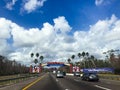 Entering Walt Disney World in Orlando, Florida.