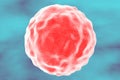 Enterovirus on blue background Royalty Free Stock Photo