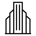 Enterprise business center icon outline vector. Modern city