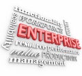 Enterprise 3d Words Business Company Workforce Organization