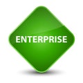 Enterprise elegant green diamond button