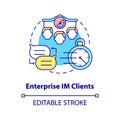 Enterprise IM client concept icon