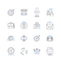 Enterprise Progress line icons collection. Growth, Innovation, Expansion, Advancement, Development, Success, Efficiency