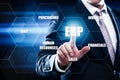 Enterprise Resource Planning ERP Corporate Company Management Business Internet Technology Concept Royalty Free Stock Photo