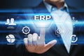 Enterprise Resource Planning ERP Corporate Company Management Business Internet Technology Concept Royalty Free Stock Photo