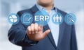 Enterprise Resource Planning ERP Corporate Company Management Business Internet Technology Concept Royalty Free Stock Photo