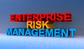 Enterprise risk management on blue