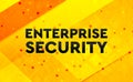 Enterprise Security abstract digital banner yellow background