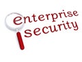 Enterprise security with magnifying glass