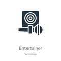 Entertainer icon vector. Trendy flat entertainer icon from technology collection isolated on white background. Vector illustration