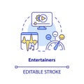 Entertainers concept icon