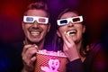 Entertaining cine with popcorn Royalty Free Stock Photo