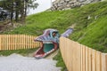 Entertainment and adventure at Triassic Parc Beach on Steinplatte, Austria