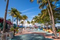 Fort Myers Beach Times Square Royalty Free Stock Photo