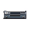 entertainment blu ray player game pixel art vector illustration Royalty Free Stock Photo