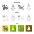 Entertainment, farm, pets and other web icon in flat,outline,monochrome style. Eggs, toy, recreation icons in set Royalty Free Stock Photo