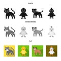 Entertainment, farm, pets and other web icon in black, flat, monochrome style. Eggs, toy, recreation icons in set Royalty Free Stock Photo