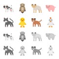 Entertainment, farm, pets and other web icon in cartoon,monochrome style. Eggs, toy, recreation icons in set collection.