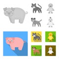 Entertainment, farm, pets and other web icon in monochrome,flat style. Eggs, toy, recreation icons in set collection. Royalty Free Stock Photo