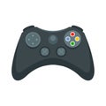 Entertainment gamepad icon, flat style