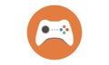 Entertainment gamepad icon simple style vector illustration