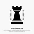 Entertainment, Games, King, Sports Solid Black Glyph Icon Royalty Free Stock Photo