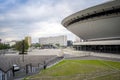 Entertainment hall called Spodek in city center of Katowice, Pol Royalty Free Stock Photo