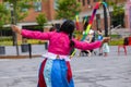 Entertainment at multicultural festival.