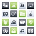 Entertainment objects icons Royalty Free Stock Photo