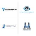 Entertainment screenwriter logo design