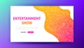Entertainment Show Landing Page