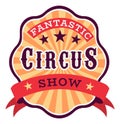 Entertainment show logo. Fairground circus vintage emblem