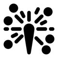 Firework, Festival, Celebration Glyph Solid Icon Royalty Free Stock Photo