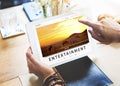 Entertainment Streaming Media Channel Multimedia Concept Royalty Free Stock Photo