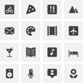 Entertainment vector icons set