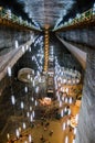 Entertainment zone in the salt mine Turda, Cluj, R Royalty Free Stock Photo