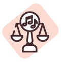 Entertaintment law, icon