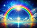 Enthralling Animated Rainbow GIF A Vibrant Display of Shimmering Colors Sparkle and Glowing Effects for a Captivating