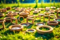 Enthralling Miniature Toy Frames A TiltShift Photography Collection Featuring 45 Exquisite Round Frames Capturing the Royalty Free Stock Photo